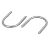 4-Pc. M6 x 38 mm 304 Stainless Steel Round U-Bolts with Hex Nuts and Flat Spring Washers view 3
