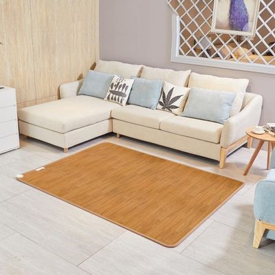 BANTASE Electric Heated Rug, Infrared Heating Mat, 12-Hour Timer, 6 Heat Levels, 120 x 200 cm