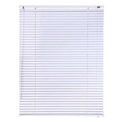 tow000ack White Aluminum Venetian Blinds, 25 mm Slats, Custom Size