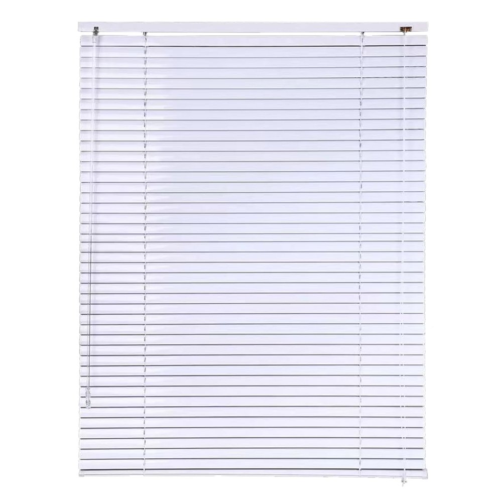 tow000ack White Aluminum Venetian Blinds, 25 mm Slats, Custom Size
