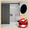 Tension Rod 40–500 cm Adjustable Shower Curtain Rod, No-Drill, Rust-Resistant, Non-Slip, Gray, 360–450 cm view 4