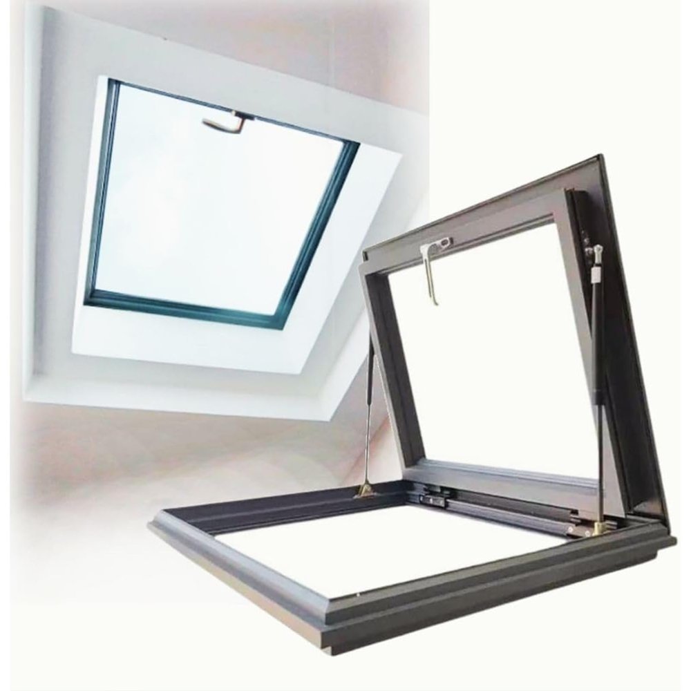 1-Piece Adjustable Roof Window and Hatch Access Cover, 66 x 81.2 cm