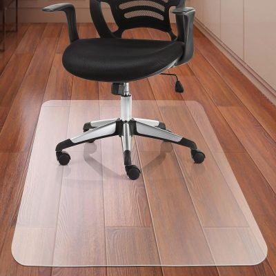 Transparent Chair Mat for Office and Home, 1 mm PVC Floor Protection, Multiple Sizes
