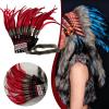 Harilla Feather Headband, Native American-Style Feather Headdress for Costumes and Cosplay view 2