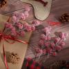 Colcolo 20-Piece Artificial Red Berry Picks, Snow-Covered Christmas Ornaments for DIY Crafts view 3