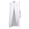 HiyyFloy Feather-Collar Cape, Solid Color, Long Feather Cape for Halloween and Cosplay view 3