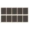 Hexagonal Grip Stickers, Textured, Ultra-Thin, Sweat-Absorbing, Non-Slip, Black, 10-Pack view 1