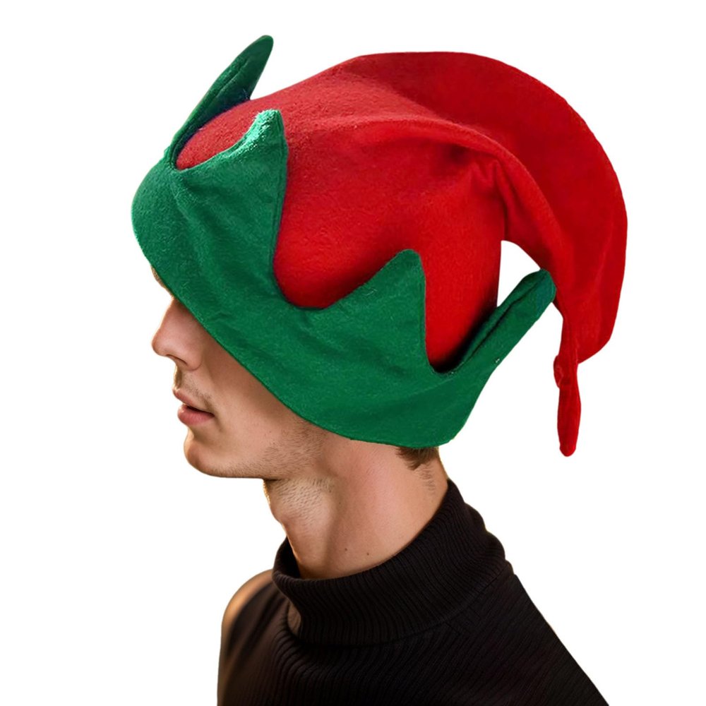 Adult Green Christmas Elf Hat