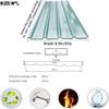 Plastic Roofing Sheets, Roof Cladding, Heat-Insulating Roof Covering for Courtyards and Greenhouses (1.2 x 12 m / 3.94 x 39.37 ft) view 4