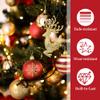 50 Mini Christmas Ornaments, 4 cm, Red and Gold view 2