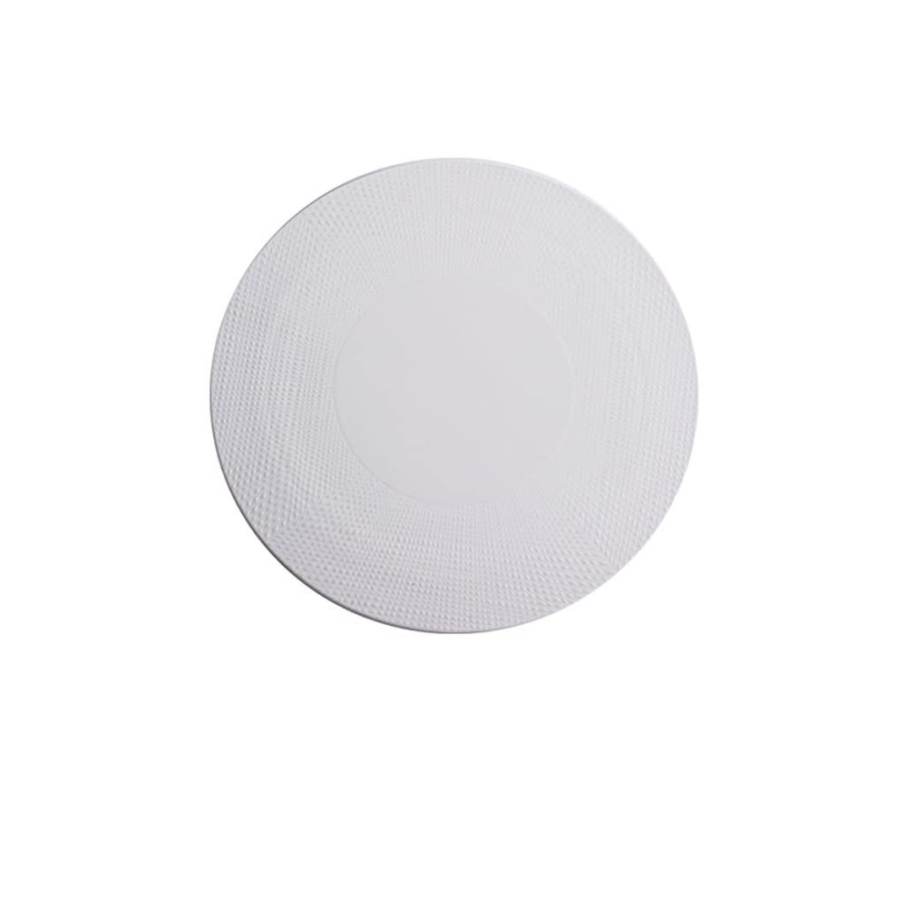 SBCGFY 30 cm Ceramic Pasta Plate, Appetizer and Serving Plate with Relief Design