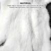 Rabbit Fur Hide, 45.7 x 27.9 cm, White, with Seams view 3