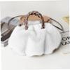 Rabbit Fur Hide, 45.7 x 27.9 cm, White, with Seams view 4