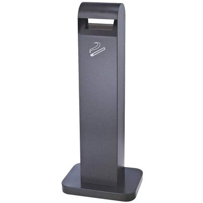 Freestanding Outdoor Ashtray, Metal Barrel-Style Floor Ashtray