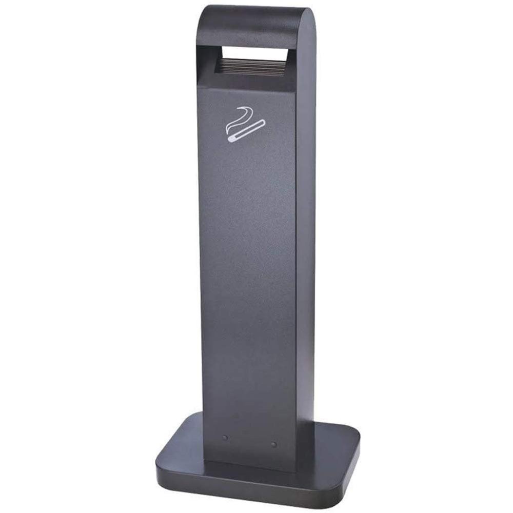 Freestanding Outdoor Ashtray, Metal Barrel-Style Floor Ashtray