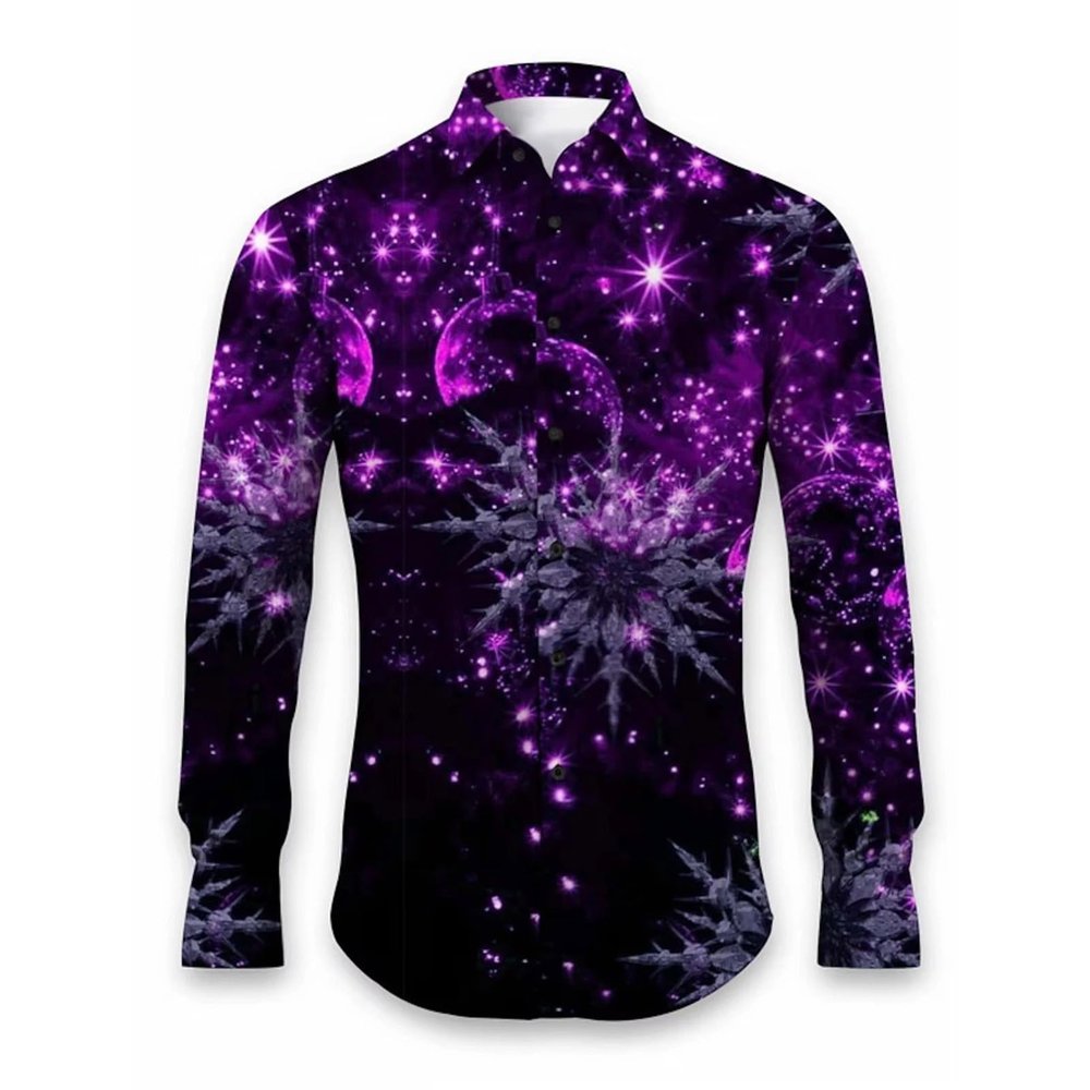 Men's 80s Carnival Button-Down Shirt