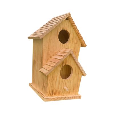 KiBcsLic Large Weatherproof Wooden Birdhouse for Cardinals and Families
