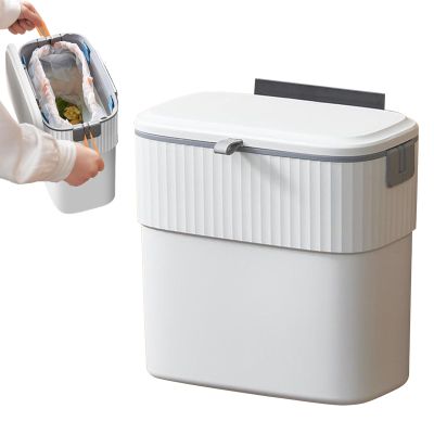 Duvcoywae Trash Can with Lid – Hangable Compost Bin