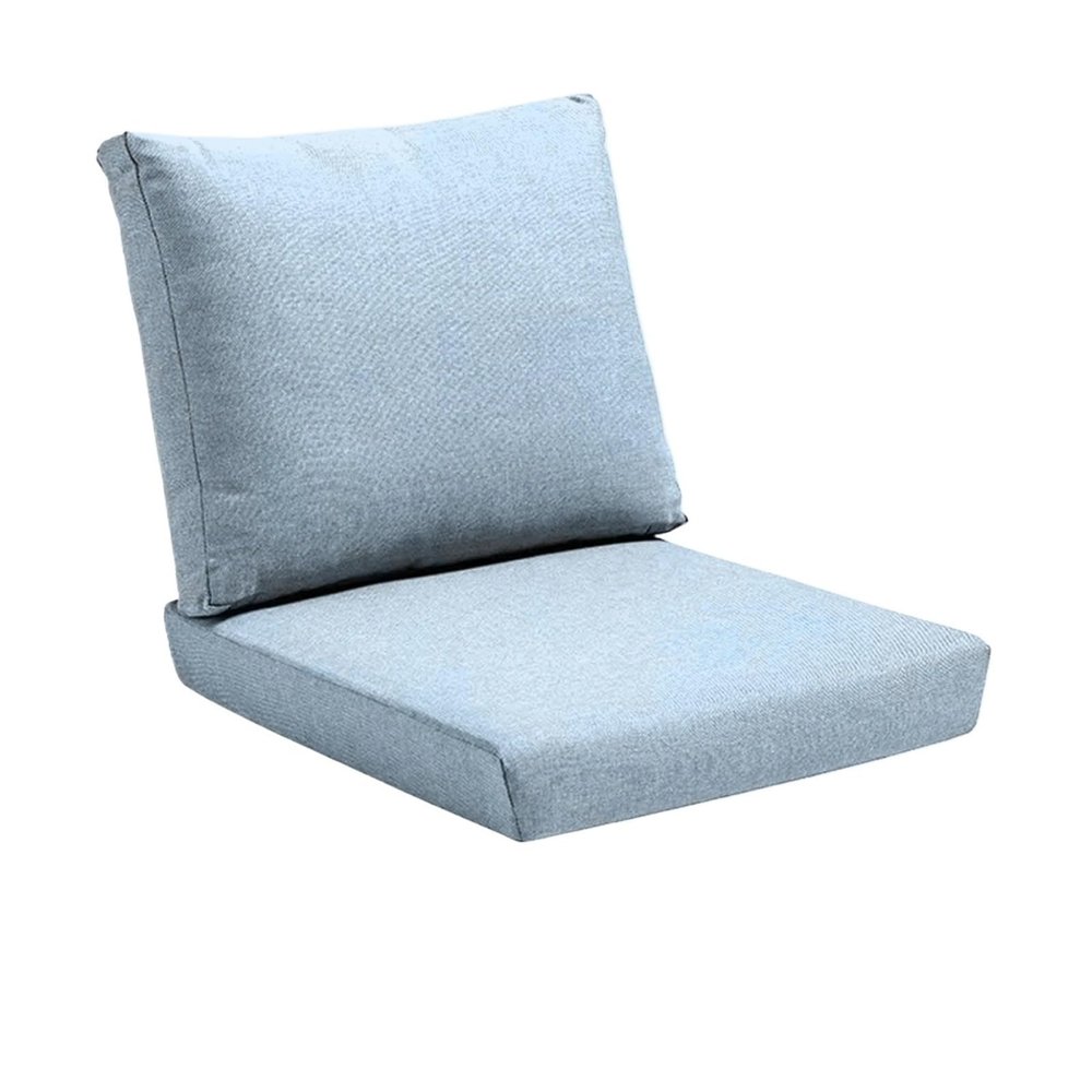 FonHNDG Outdoor Seat and Back Cushion, Sky Blue, 45 x 45 x 5 cm