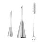 Puff Pastry Nozzles, Cupcake Injector and Icing Piping Tips Set (S/L) view 3
