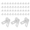 CIYODO 100-Pack Stainless Steel Wire Clamps, Insulated Cable and Hose Clips, Silver view 1