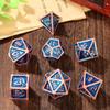 DND Blue Metal Dragon Dice Set, 7-Piece Polyhedral Dice view 4