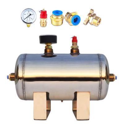 Generic 5 L Horizontal Stainless Steel High-Pressure Air Tank Kit