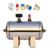 Generic 5 L Horizontal Stainless Steel High-Pressure Air Tank Kit view 1