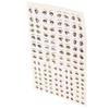 GARVALON Self-Adhesive Anime Eye Stickers, Paper and Plastic, for DIY Clay Figures and Animation Dolls, Easy to Remove, 1 Sheet with Various Shapes view 1