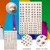 GARVALON Self-Adhesive Anime Eye Stickers, Paper and Plastic, for DIY Clay Figures and Animation Dolls, Easy to Remove, 1 Sheet with Various Shapes view 2