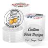 MANBATTLE 100 Custom Acrylic Poker Chips with Double-Sided Full-Color Printing view 1