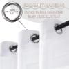 XUEQXUE Sheer Linen-Look Curtain, 160 x 220 cm, White view 4