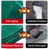 Waterproof Tarpaulin 2.3 x 3.3 m, Tear-Resistant, Double-Sided Coated, Green view 2