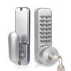 Mechanical Combination Lock, Waterproof Code Door Lock with Handle and Key Access view 1