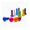10-Piece ISO7380 Aluminum Button Head Socket Screws, Gold, M5 x 16 view 3
