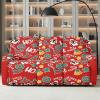 Kxyudcn Recliner Cover, Christmas Red Penguin, Thick, with Side Pocket, Dustproof Furniture Protection view 2