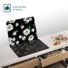 SFArt Glass Cooktop Cover, 2-Piece, 35 x 52, Tempered Glass Cutting Board & Ceramic Cooktop Cover, Hygienic & Non-Slip, Golden Pattern view 3