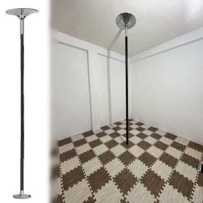 Adjustable 45 mm Portable Spinning Pole Dance Pole for Home, Indoor, and Apartment Use, 9–10 ft Steel Fitness Pole, Easy to Install