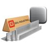 GAL - INDUSTRIAL Brushed Aluminum Angle Profile 80 x 50 mm, 2 mm Thick, 120 cm Long view 1