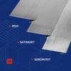 GAL - INDUSTRIAL Brushed Aluminum Angle Profile 80 x 50 mm, 2 mm Thick, 120 cm Long view 3