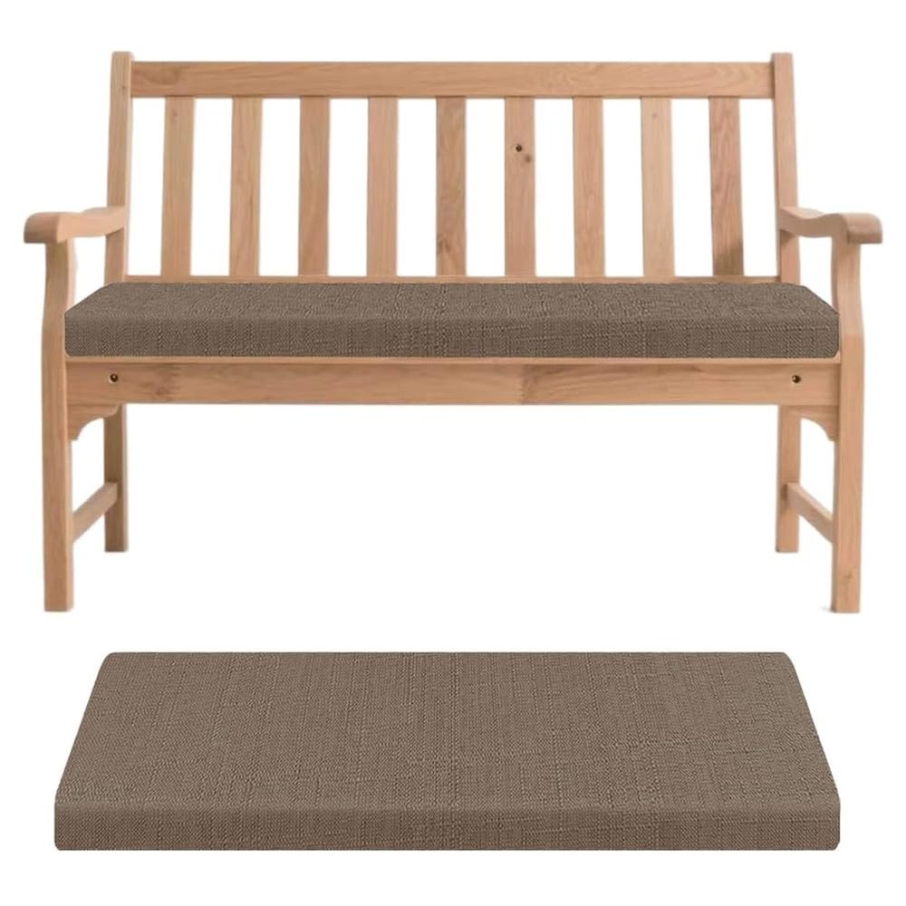 Generic Bench Cushion, Dark Brown, 150 x 35 x 5 cm
