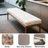 Washable Indoor/Outdoor Bench Cushion, Black, 110 x 30 x 5 cm view 3