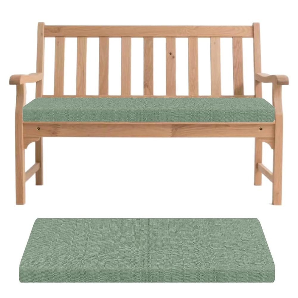 Generic Washable Bench Cushion, Green, 150 x 40 x 5 cm