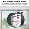 Smooth-Running Sliding Door Hardware for Glass Doors, Champagne, 140 cm view 2