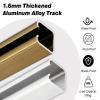 Smooth-Running Sliding Door Hardware for Glass Doors, Champagne, 140 cm view 3