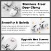 Smooth-Running Sliding Door Hardware for Glass Doors, Champagne, 140 cm view 4