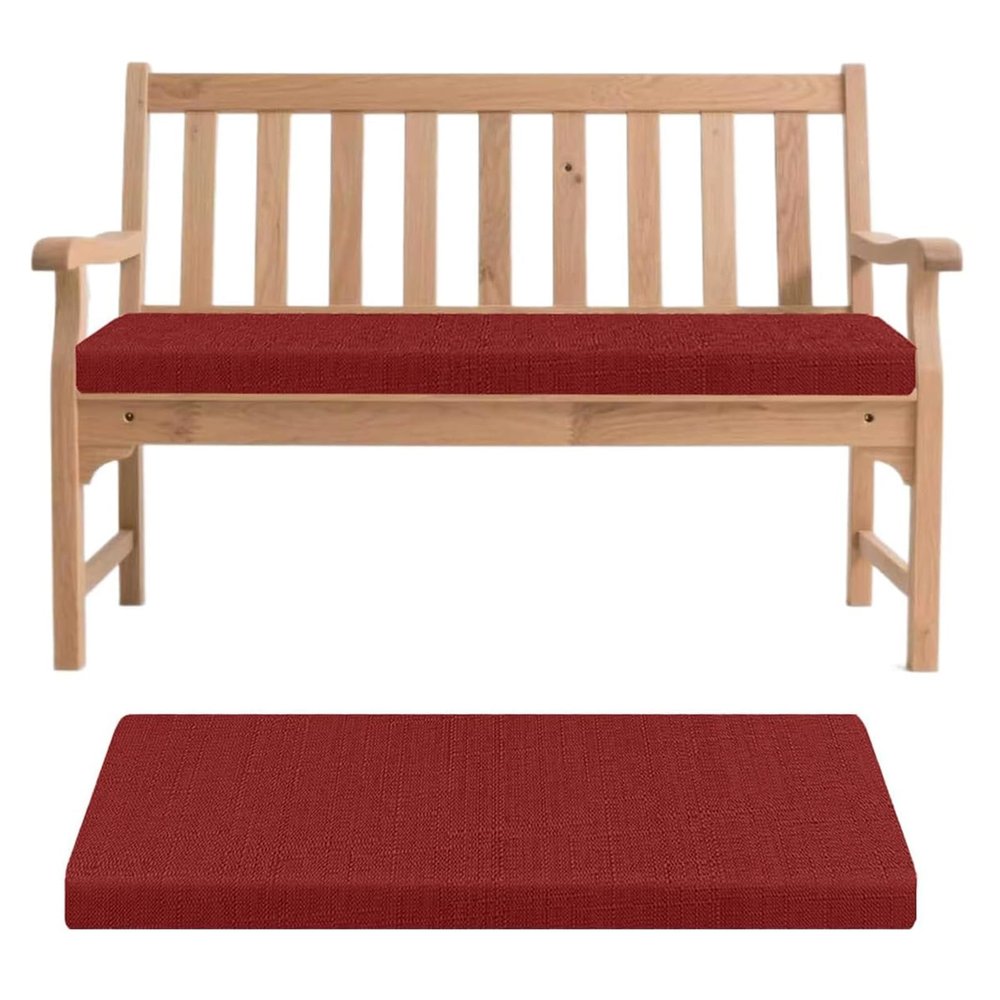 Bench Cushion, Wine Red, 180 x 45 x 5 cm