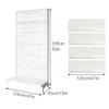 Retail Display Rack with 30 Hooks, 5-Tier Storage Shelf for Snacks, Beverages, and Confectionery view 2