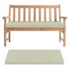 Bench Cushion 160 x 35 x 5 cm, Removable, Non-Slip, Off White view 1