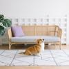 Bench Cushion 160 x 35 x 5 cm, Removable, Non-Slip, Off White view 2